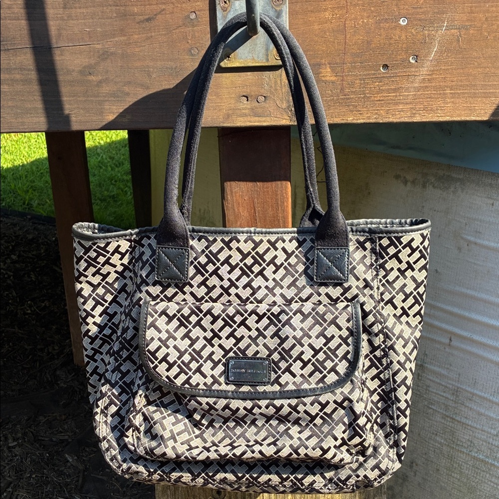 Stylish Black and Gray Women's Tote Bag